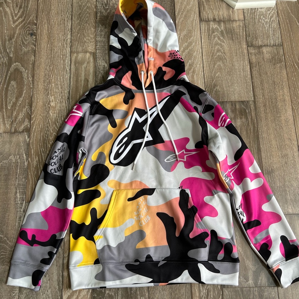 Anti Social Social Club Multicolor Camouflage Hoodie size Men Small